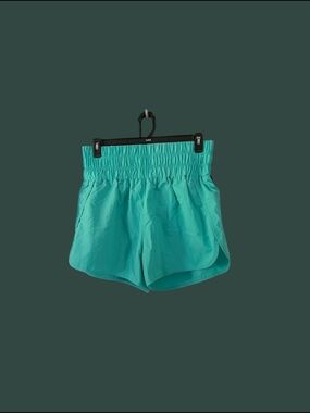 Smocked Waist Turquoise Women’s Shorts